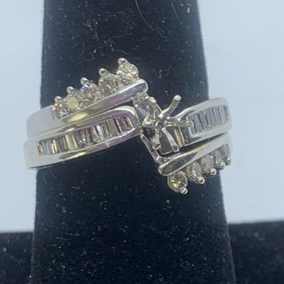 Unbranded Jewelry - 14k White Gold Diamond Bridal Set ****NO CENTER STONE*** Size 7